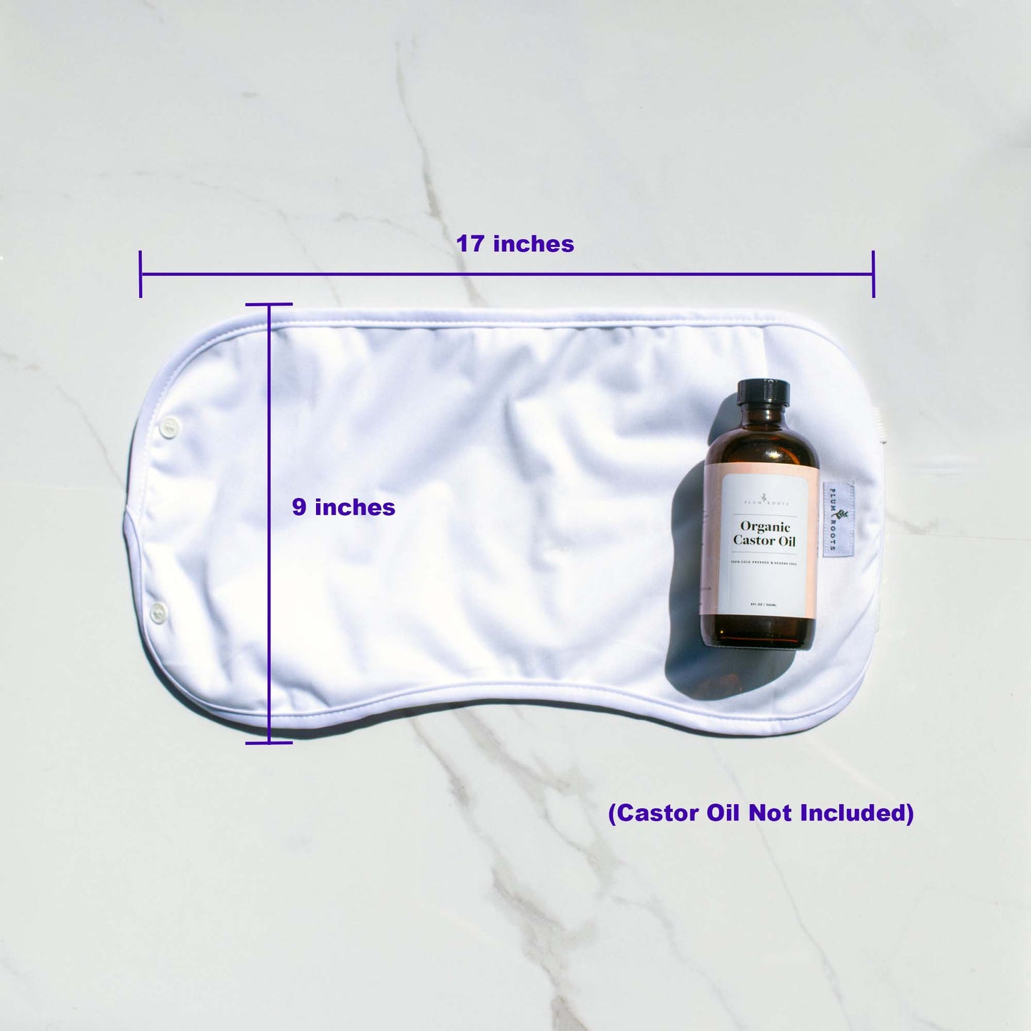 Sizing of Organic Castor Oil Wrap